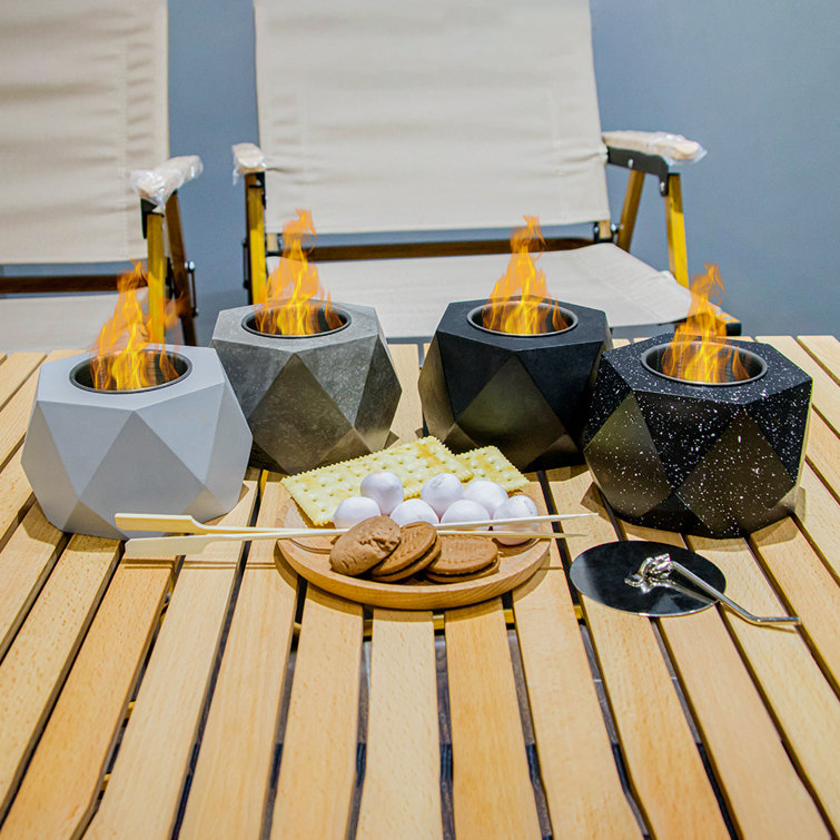 LUMESBLOOM Foyer de table d'extérieur à l'éthanol pour l'intérieur et l